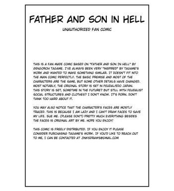 father and son in hell unauthorized fan comic cover