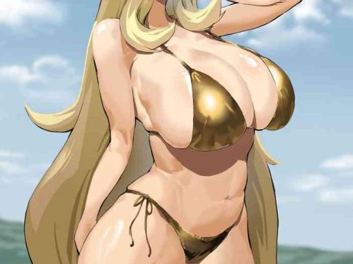 cynthia is embarrassed to wear a gold bikini cover